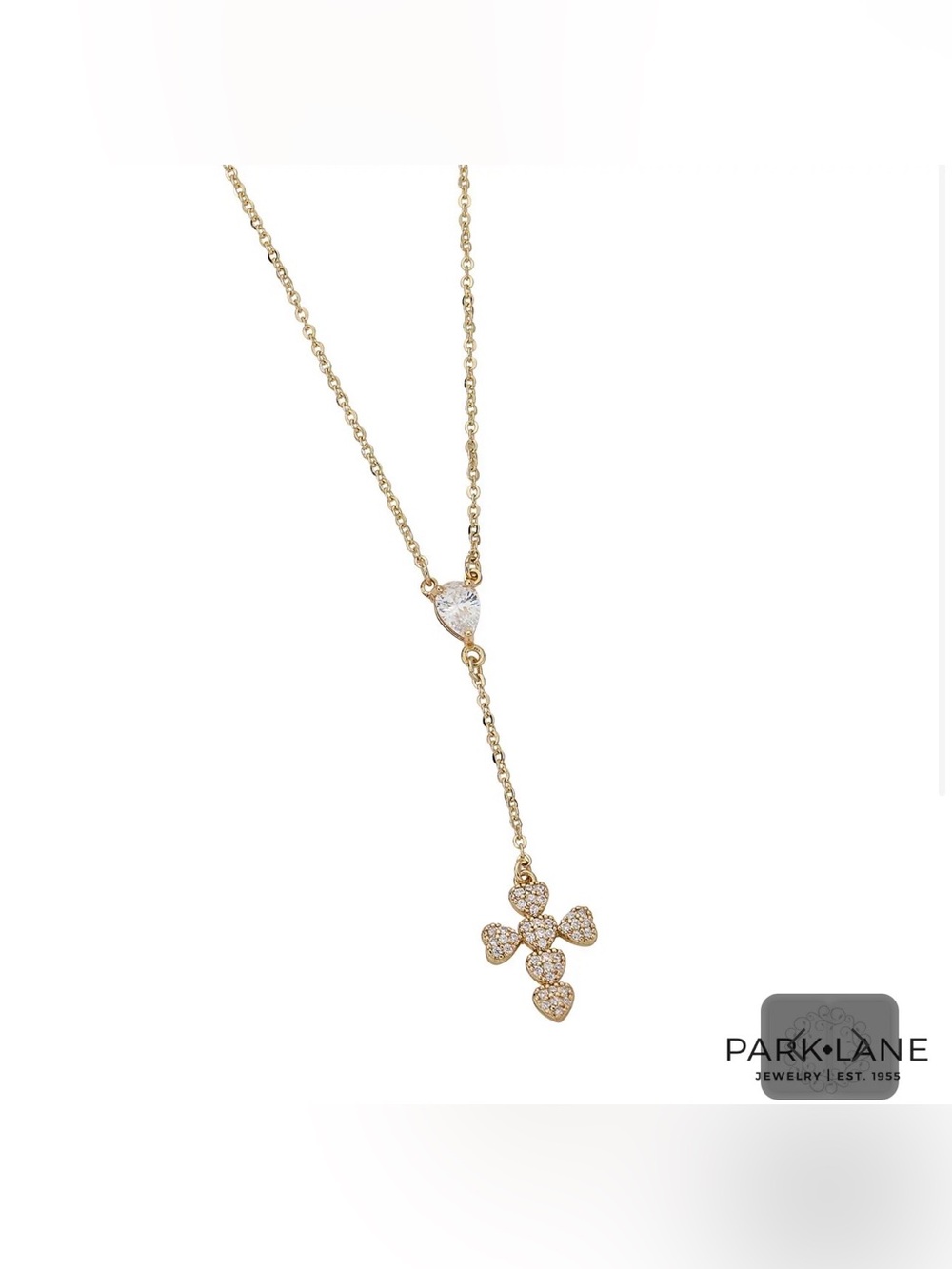 Park Lane “Heaven” Gold Cross Necklace with CZ Accent! BNIB!